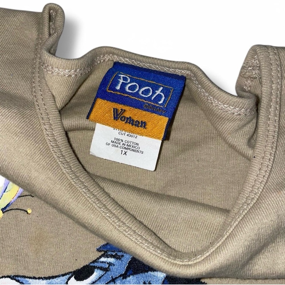 Tan Vintage Disney Eeyore t-shirt in 1X fits like XL - Picture 8 of 8